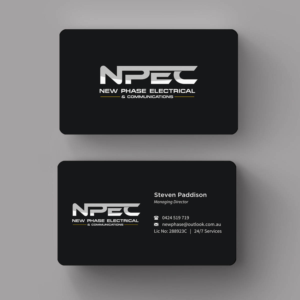 Business Card Design by INDIAN_Ashok for New Phase Electrical & Communications | Design: #8437505