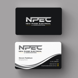 Business Card Design by INDIAN_Ashok for New Phase Electrical & Communications | Design: #8437507