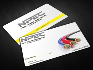 Business Card Design by EWS Webs for New Phase Electrical & Communications | Design: #8424270
