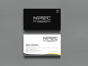 Visitenkarten-Design von chandrayaan.creative für New Phase Electrical & Communications | Design #8432623
