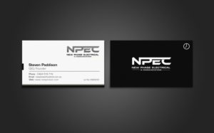 Business Card Design by chandrayaan.creative for New Phase Electrical & Communications | Design: #8432630