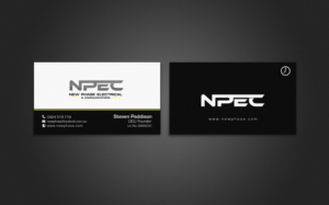 Business Card Design by chandrayaan.creative for New Phase Electrical & Communications | Design: #8432631