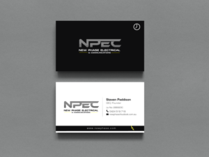Business Card Design by chandrayaan.creative for New Phase Electrical & Communications | Design: #8432635