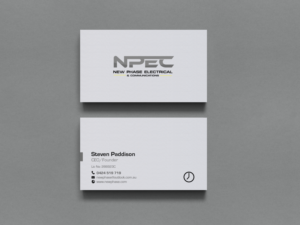 Business Card Design by chandrayaan.creative for New Phase Electrical & Communications | Design: #8432639