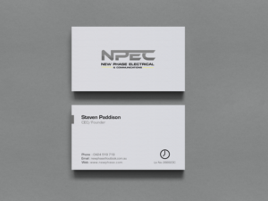 Business Card Design by chandrayaan.creative for New Phase Electrical & Communications | Design: #8432640