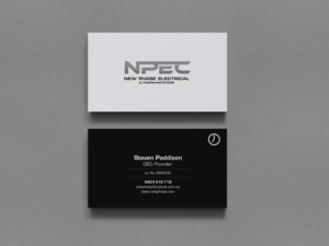 Business Card Design by chandrayaan.creative for New Phase Electrical & Communications | Design: #8432642