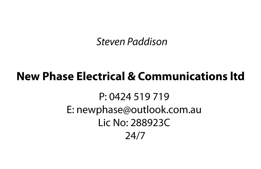 Business Card Design by Uniqueurical for New Phase Electrical & Communications | Design #8442985