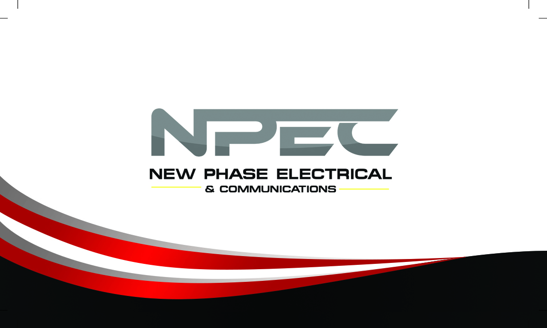 Business Card Design by hasithades for New Phase Electrical & Communications | Design #8440768