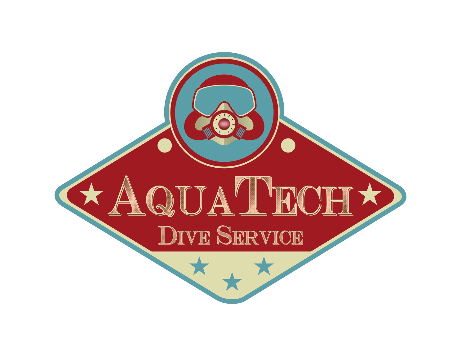 Diseño de Logo por ray3kay para AquaTech Dive Service LLC | Diseño #7908058
