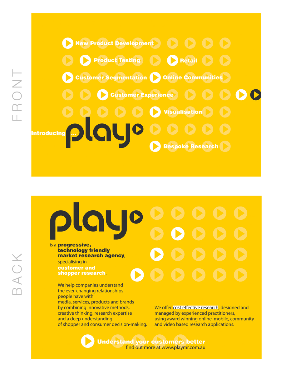 Brochure Design by Robert for PLAY MR | Design #1947046