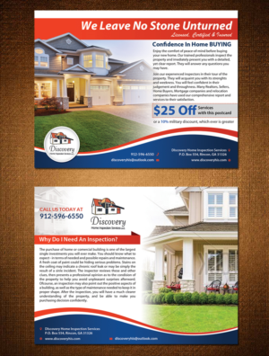 Postcard Design by creative.bugs for Discovery Home Inspection Services, LLC | Design: #7934278