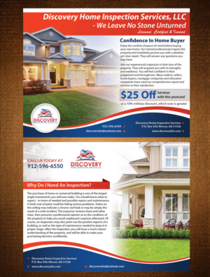 Postcard Design by creative.bugs for Discovery Home Inspection Services, LLC | Design: #7970384
