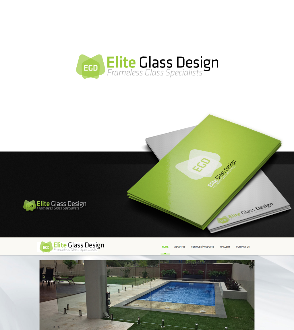 Logo Design by JohnM. for Elite Glass Design | Design #8410939