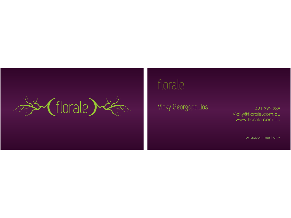 Business Card Design by SHdesignworx for florale | Design #2015528