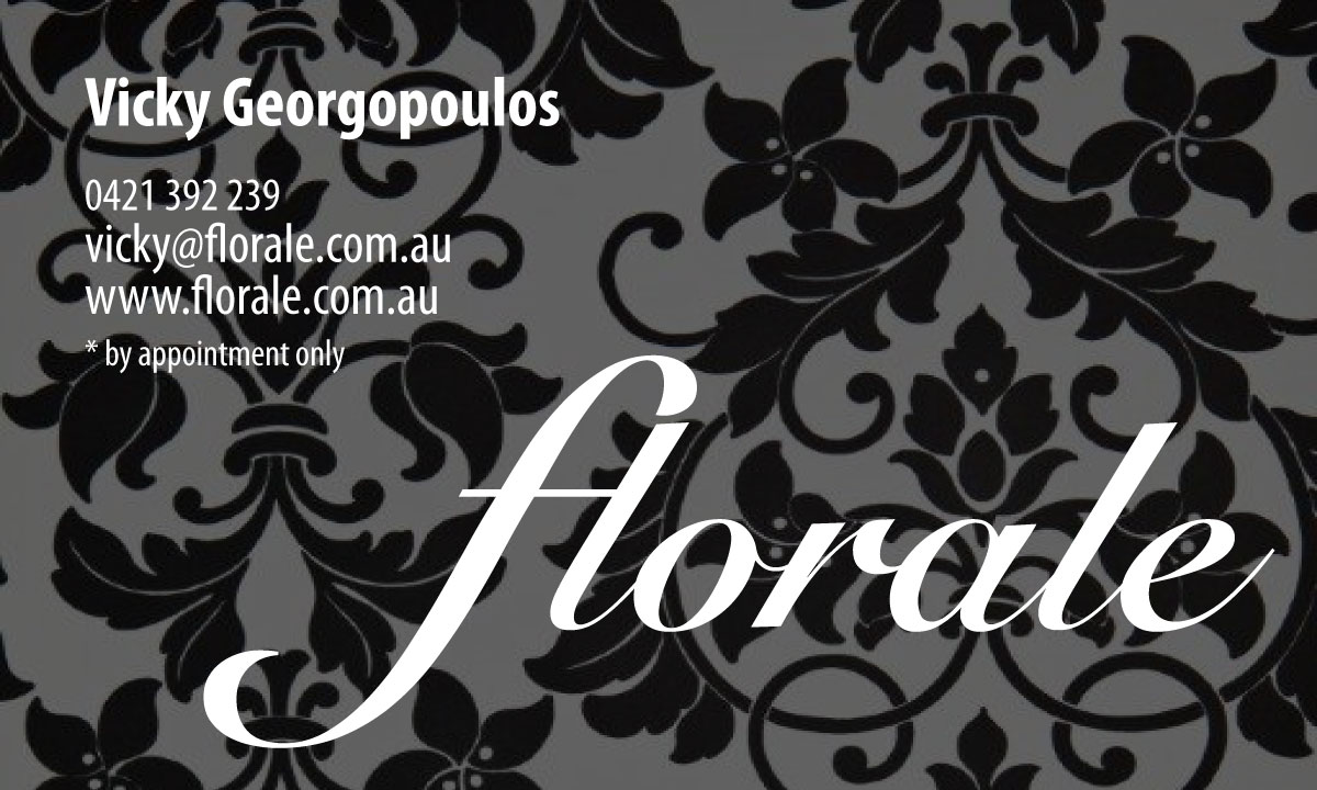 Business Card Design by katrinka for florale | Design #2003712