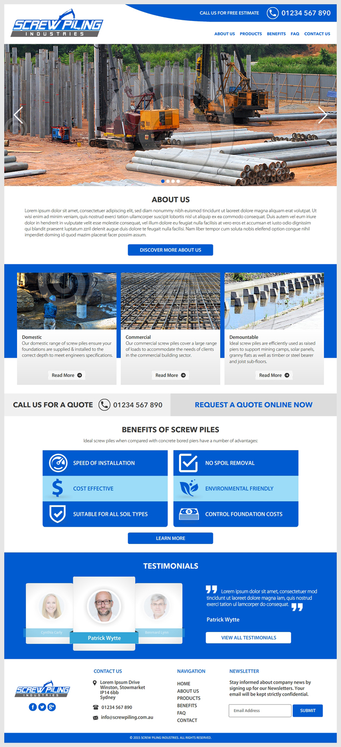 Web Design by -Marc- for this project | Design #7981279