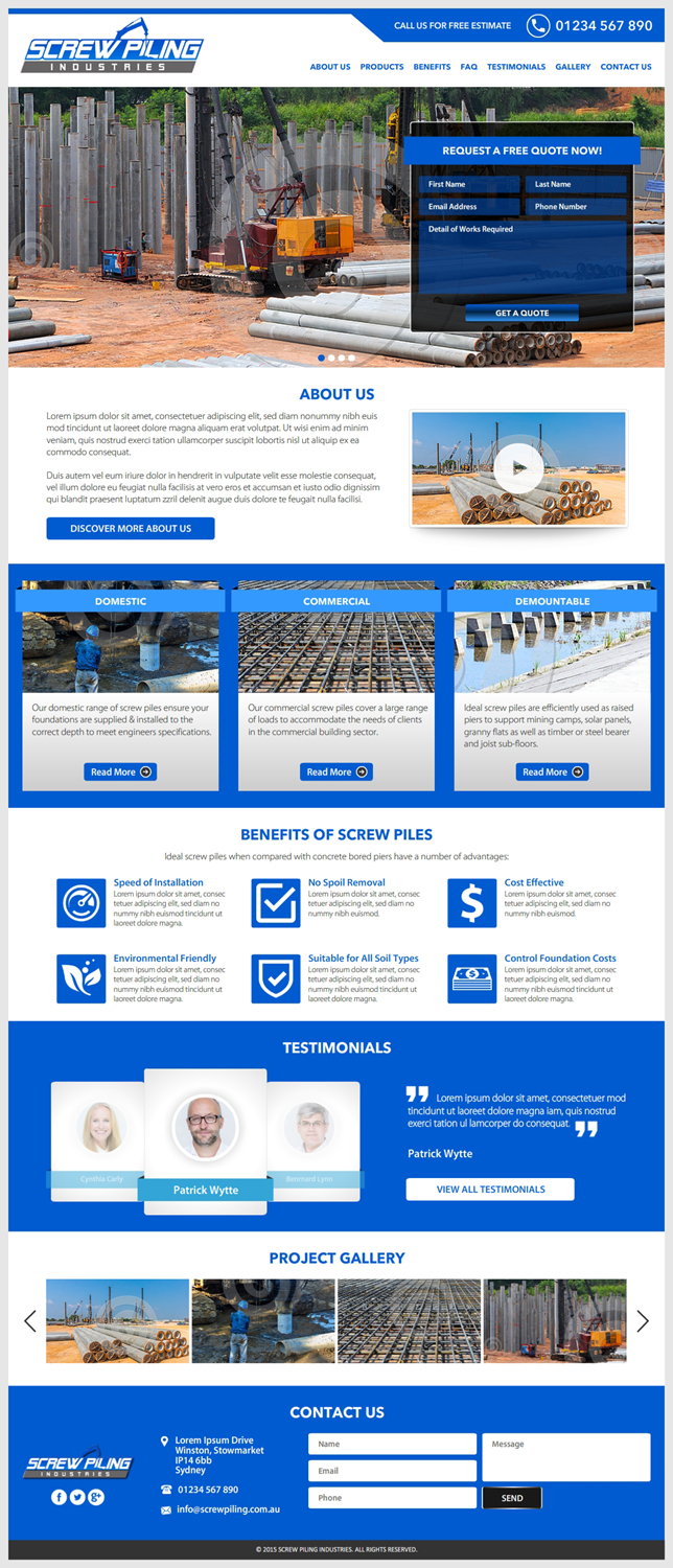 Web Design by -Marc- for this project | Design #7981302