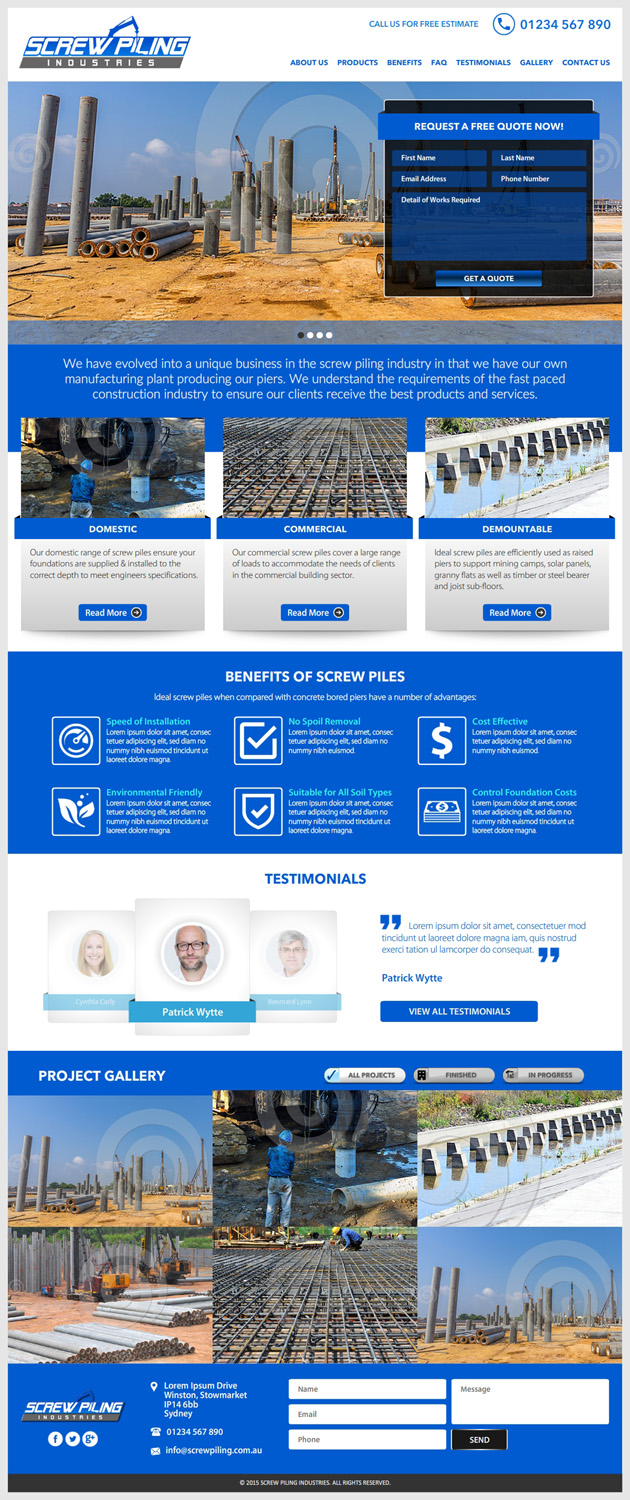Web Design by -Marc- for this project | Design #7981832