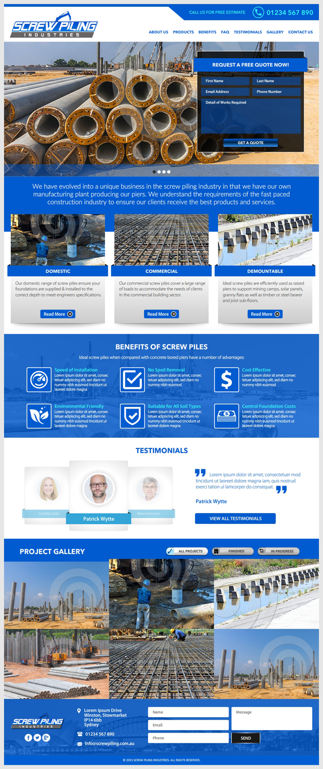 Web Design by -Marc- for this project | Design #7981833