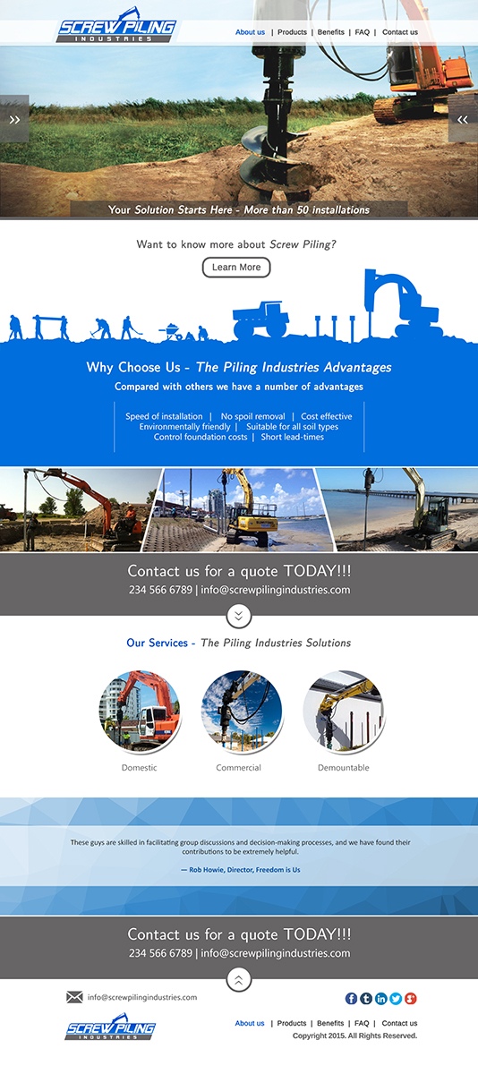 Web Design by creationz2011 for this project | Design #7975141