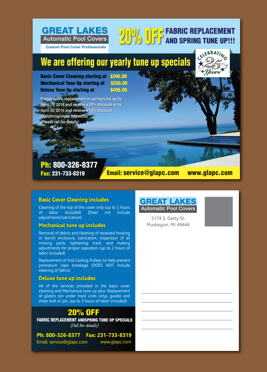 Postcard Design by meet007 for this project | Design: #7948677