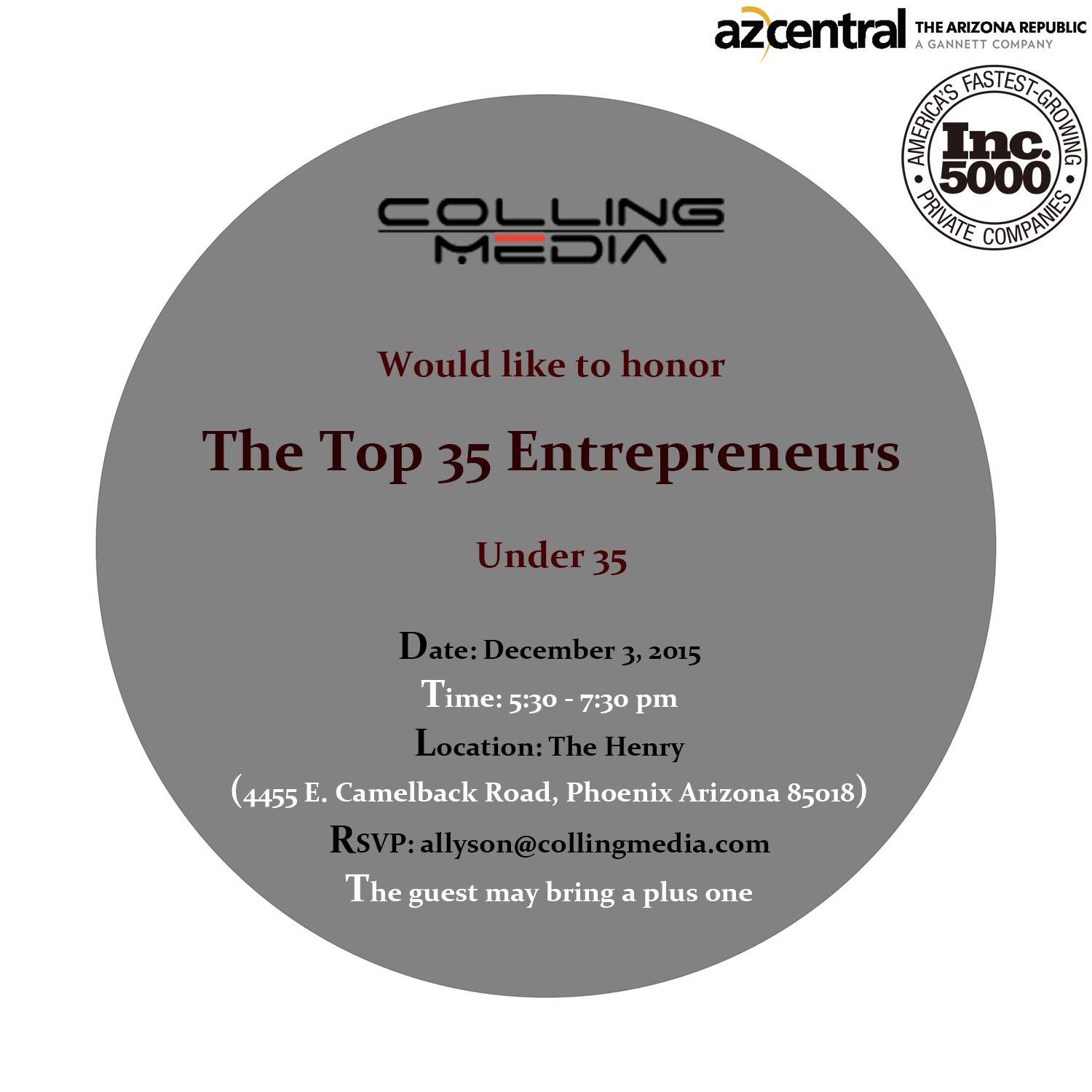 Invitation Design by PenguinMint for Colling Media | Design #7892902