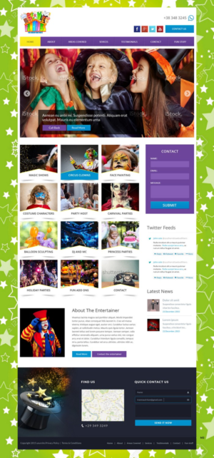 Web Design by pb for Muse Website Design | Design: #7920844