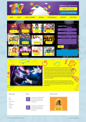Web Design by pb for Muse Website Design | Design: #7929319
