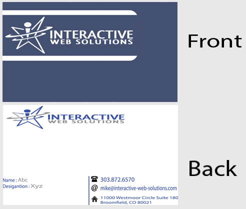 Visitenkarten-Design von Exclusive4U für Interactive Web Solutions | Design #1942499