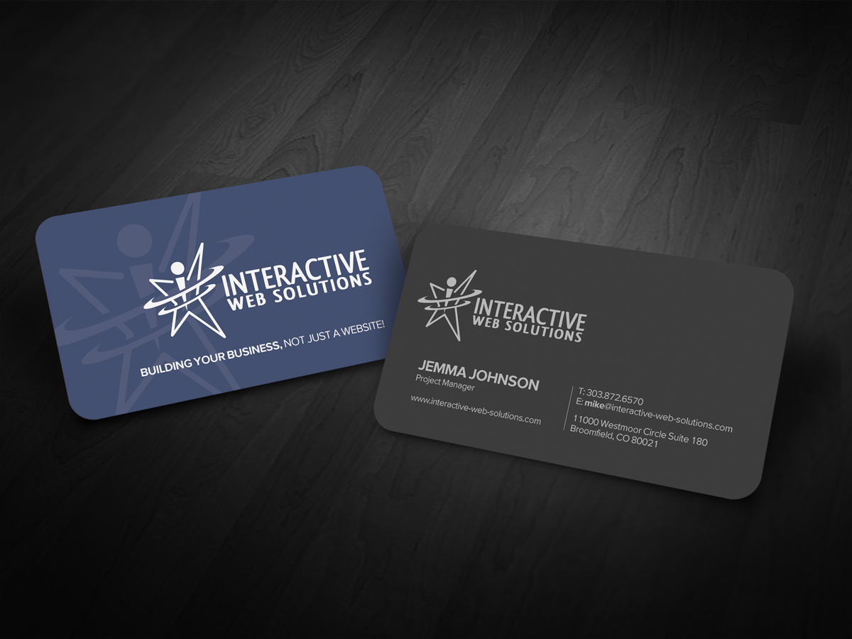 Design de Carte de Visite par diRtY.EMM pour Interactive Web Solutions | Design #1942515