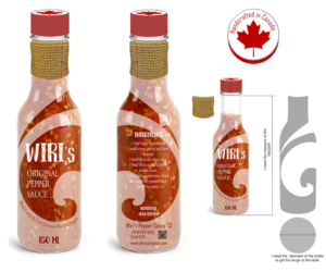 An attractive/creative label design for Wiri's Original Pepper Sauce | Diseño de Etiqueta por elveneclipse