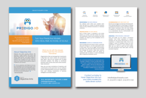 Objective Arts Predigo Sales Sheet | Flyer Design by Adylhere