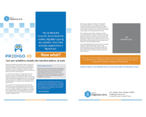 Objective Arts Predigo Sales Sheet | Flyer-Design von vinz