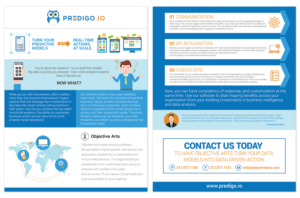Objective Arts Predigo Sales Sheet | Flyer Design by Claireative