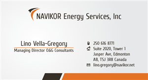 Business Card Design by ® Design for Navikor Energy Services | Design: #1944666