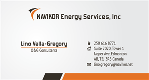 Business Card Design by ® Design for Navikor Energy Services | Design: #1947959
