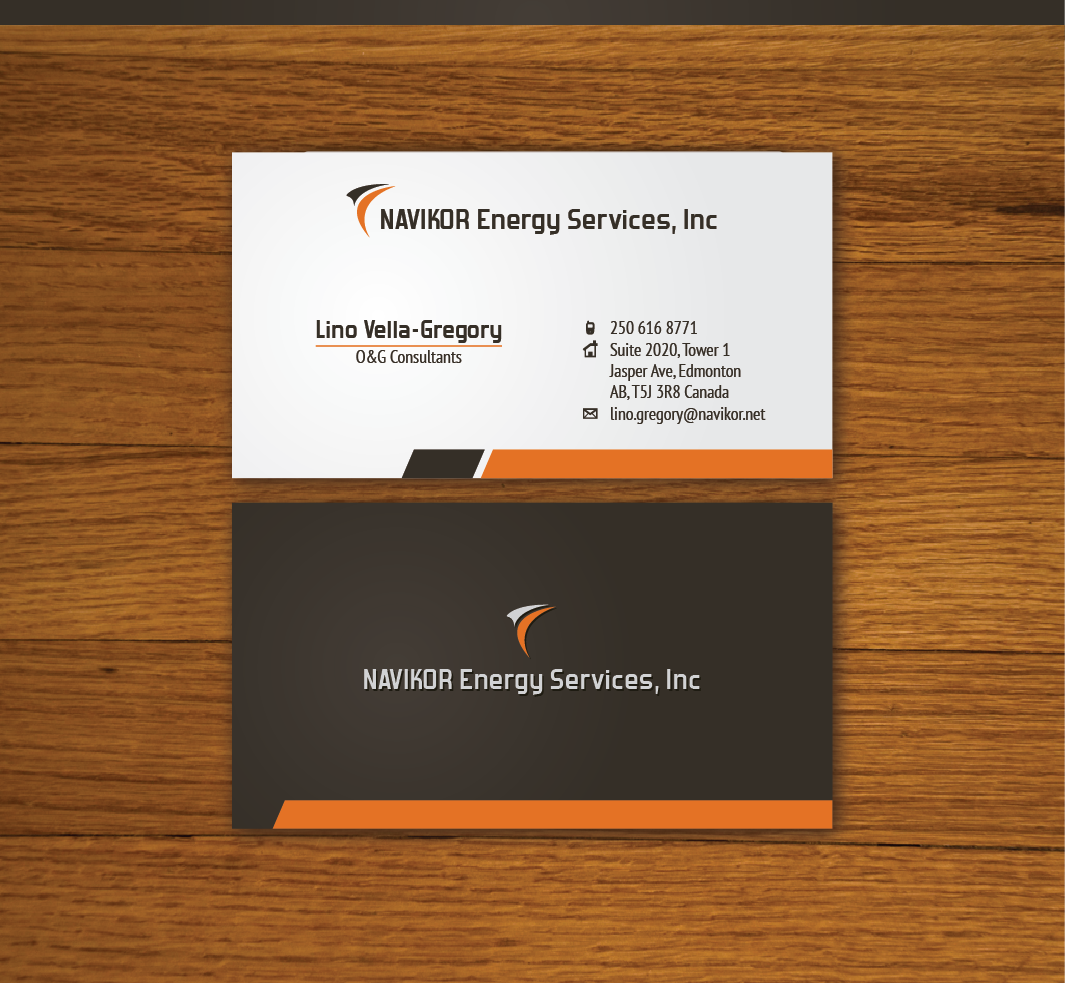 Business Card Design by ® Design for Navikor Energy Services | Design #1948024