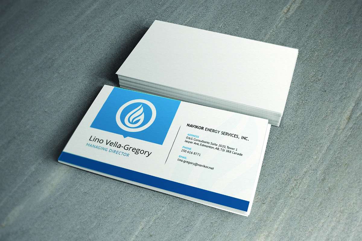 Business Card Design by sliStudios for Navikor Energy Services | Design #1953014
