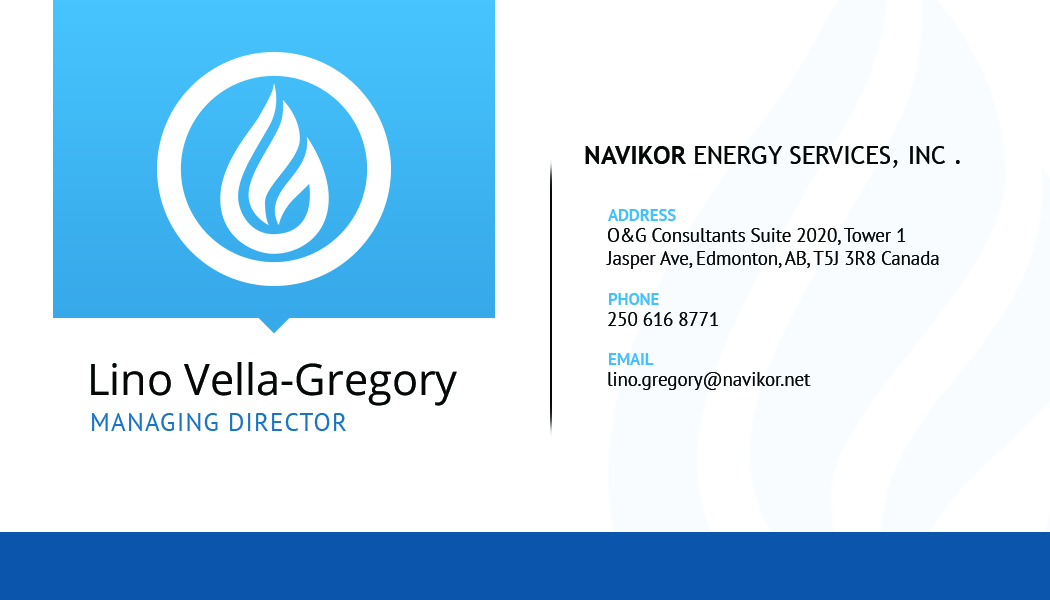Business Card Design by sliStudios for Navikor Energy Services | Design #1953030