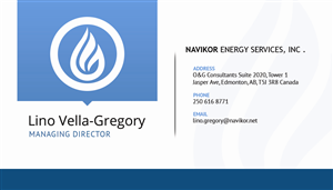 Business Card Design by sliStudios for Navikor Energy Services | Design: #1953030