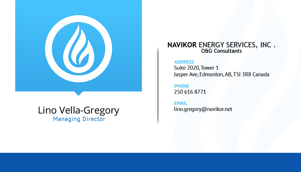 Business Card Design by sliStudios for Navikor Energy Services | Design #1961954