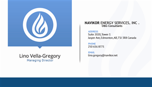 Business Card Design by sliStudios for Navikor Energy Services | Design: #1961954