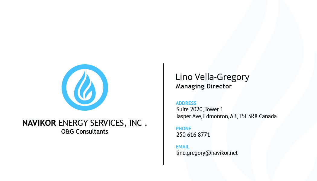 Business Card Design by sliStudios for Navikor Energy Services | Design #1961959