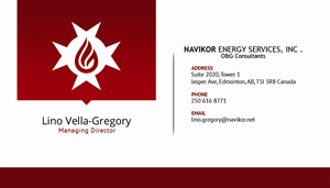 Business Card Design by sliStudios for Navikor Energy Services | Design: #1963028