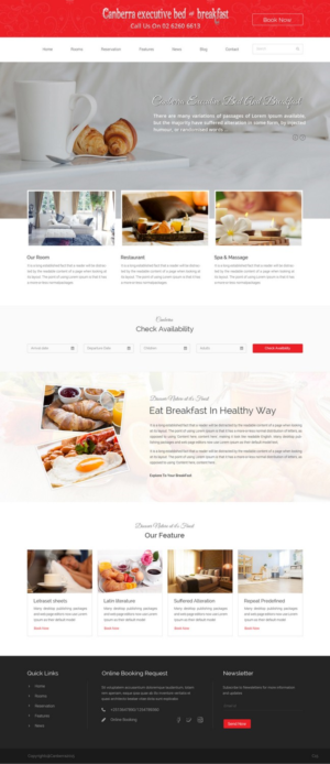 Web Design by pb for Canberra Short Term & Holiday Accommodation | Design: #7898082