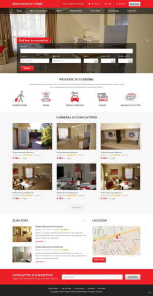 Web Design by pb for Canberra Short Term & Holiday Accommodation | Design: #7898083
