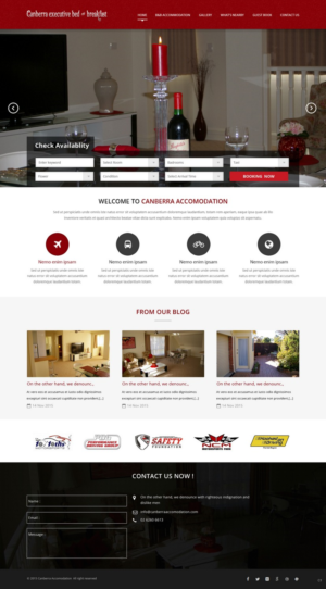 Web Design by pb for Canberra Short Term & Holiday Accommodation | Design: #7920846
