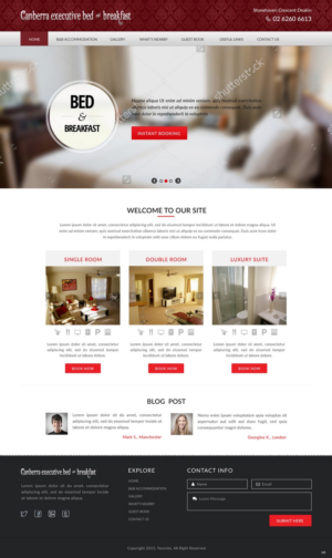 Web Design by pb for Canberra Short Term & Holiday Accommodation | Design: #7920850