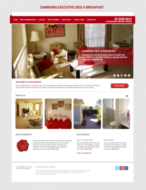 Web Design by studiyo3 for Canberra Short Term & Holiday Accommodation | Design: #8161868