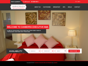 Web Design par Codends pour Canberra Short Term & Holiday Accommodation | Design #7923034